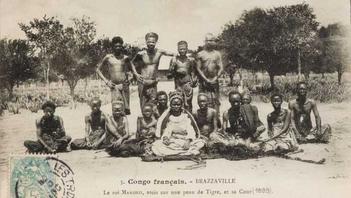 Tékés carte postale Congo