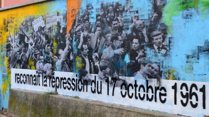 Fresque consacrée au 17 octobre 1961