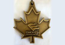 Une médaille des championnats du monde d'Edmonton