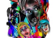 Peintures laquées d’Aeman Kowlessur Peinture d'Aeman Kowlessur (détail)