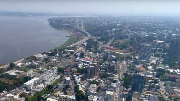 Vue aérienne de Brazzaville