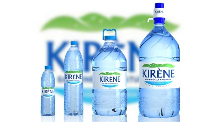 Des bouteilles d'eau Kirène