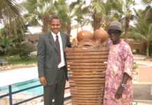 Le balafon : « un véritable téléphone mobile ! » Mamadou Kolade et le grand maître Aliou Mane