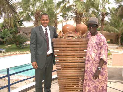 Mamadou Kolade et le grand maître Aliou Mane Mamadou Kolade et le grand maître Aliou Mane