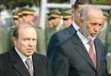 Le président Bouteflika reconduit Abdelaziz Belkhadem BouteflikaBelkhadem.jpg