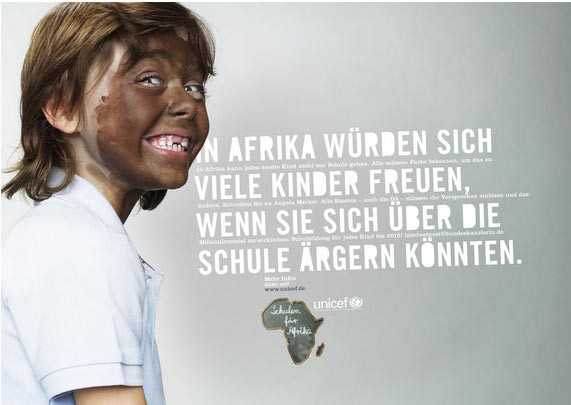 « En Afrique, beaucoup d’enfants seraient contents de s’inquiéter au sujet de l’école ». « En Afrique, beaucoup d’enfants seraient contents de s’inquiéter au sujet de l’école ».