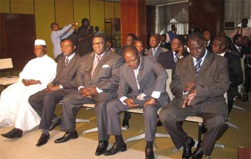 Les ministres du gouvernement Mally