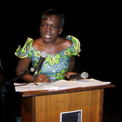 Nadège Massoungue Marogue, présidente de l'association Gabon Champions. Nadège Massoungue Marogue, présidente de l'association Gabon Champions.