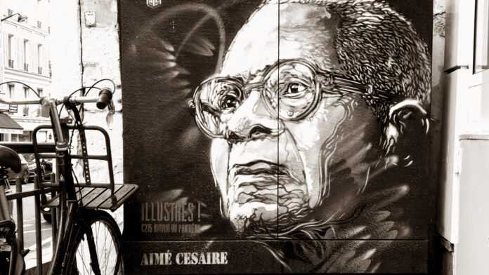 Graffiti représentant Aimé Césaire © Jehpuh