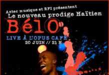 Bélo, la musique au service d’Haïti Affiche Opus Café