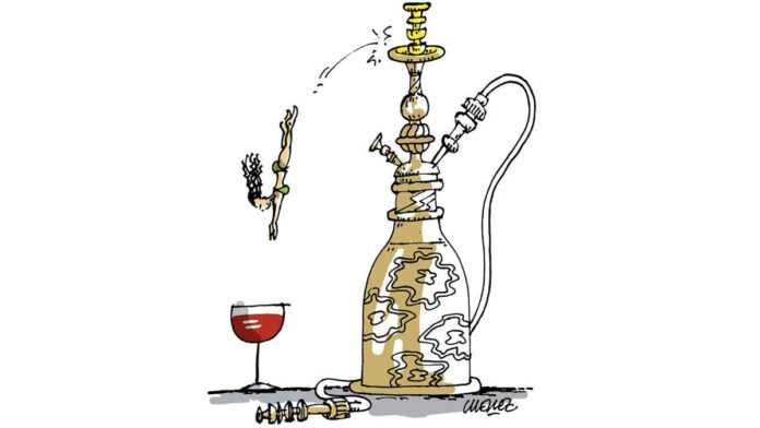 Hammam & Beaujolais (illustration)