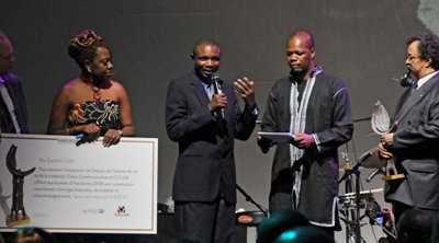 Deo Baribwegure recevant son prix à Bruxelles le 20 octobre dernier Deo Baribwegure recevant son prix à Bruxelles le 20 octobre dernier