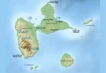 Carte de la Guadeloupe