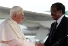 Benoît XVI au Cameroun : « Je viens parmi vous comme un pasteur » Benoît XVI