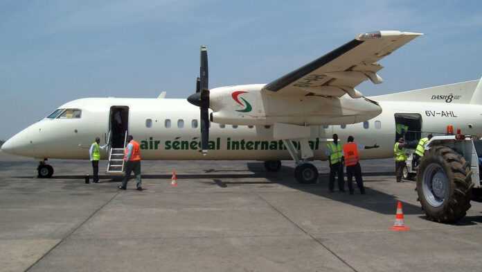 Un avion Dash d'Air Sénégal International