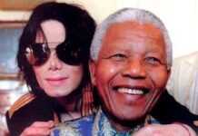 Michael Jackson : l’Afrique l’a fait roi Michael Jackson et Nelson Mandela