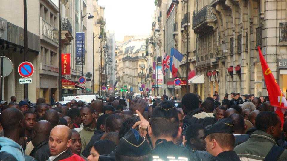 Sit-in des sans-papiers