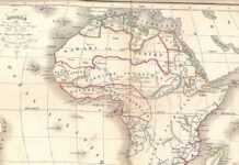 Carte de l'Afrique en 1853