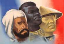 Extrait de l'affiche : Trois couleurs, un drapeau, un empire