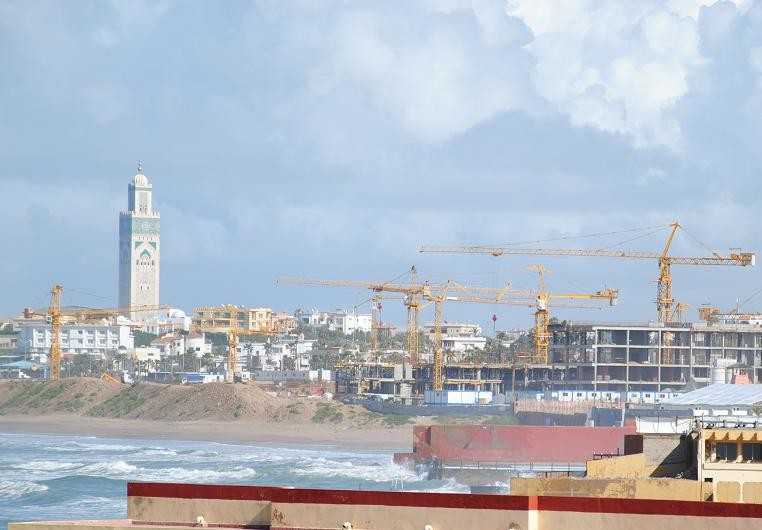 La Corniche en travaux autour de la Mosquée Hassan II La Corniche en travaux autour de la Mosquée Hassan II