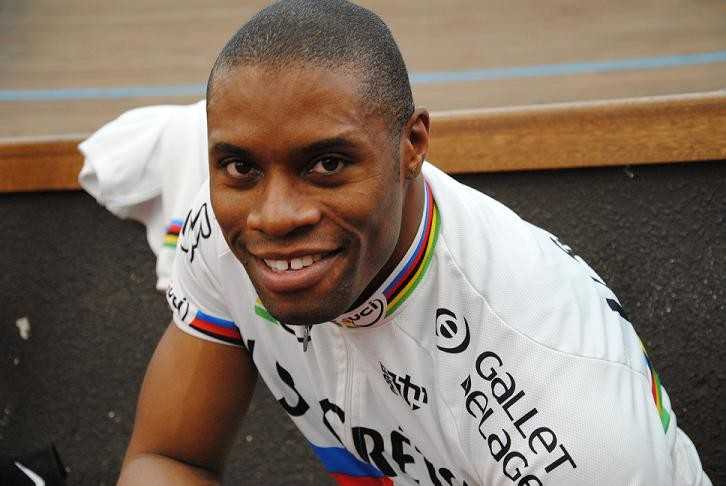 Grégory Baugé après l'effort Grégory Baugé après l'effort