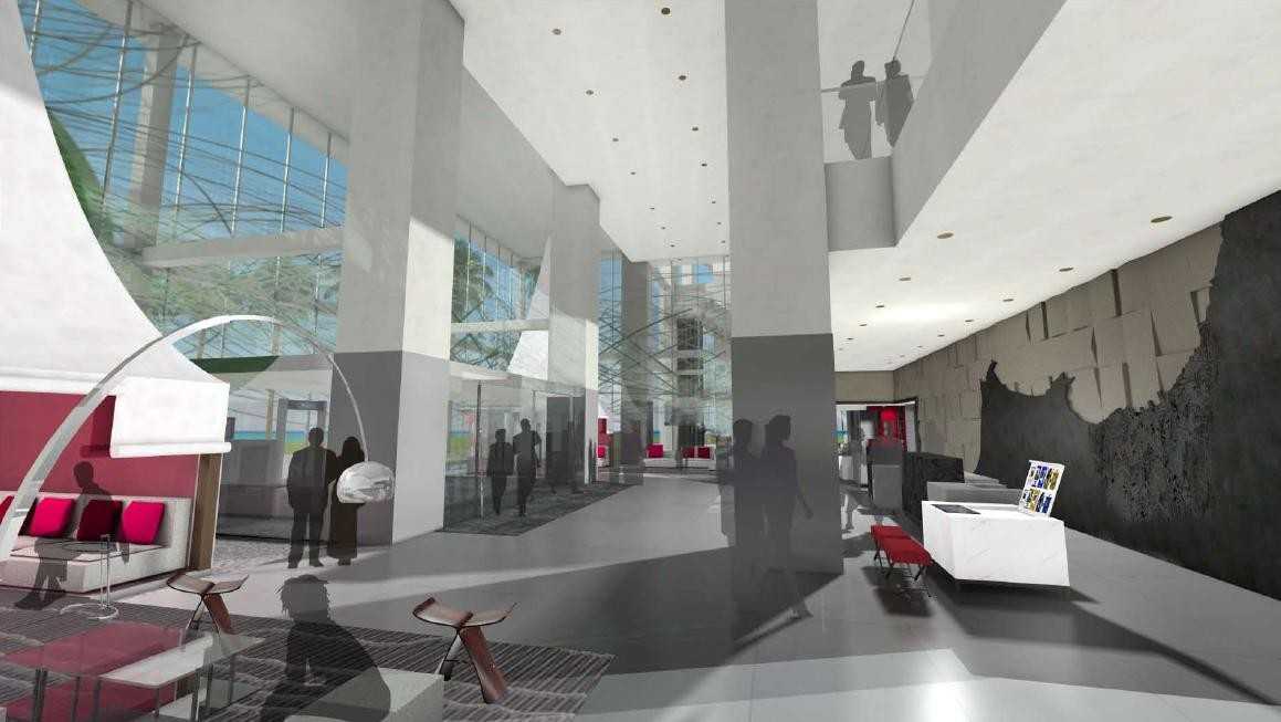 Maquette du futur lobby du Méridien Oran