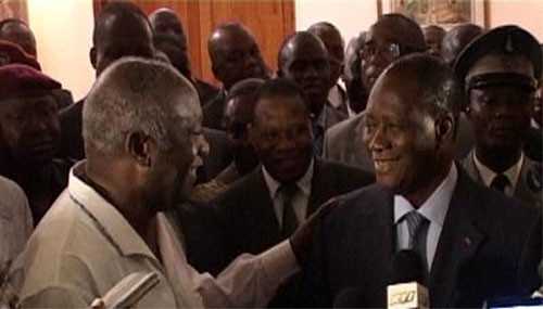 Laurent Gbagbo et Alassane Ouattara