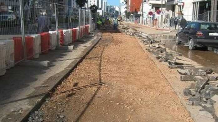 Les travaux du tramway