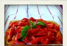 Poivrons marinés au cumin