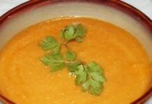 Velouté onctueux de pois chiches au cumin
