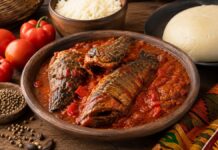 Sauce akpi au brochet fumé Sauce akpi au brochet fumé