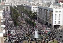 Les Marocains manifestent pour les Palestiniens