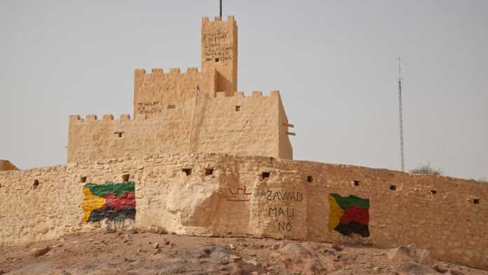 Graffiti pro-Azawad à Kidal © MINUSMA / Blagoje Grujic