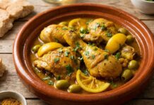 Fricassée de poulet à la marocaine Fricassée de poulet à la marocaine