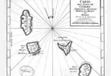 Carte des Comores de 1747 par Jacques-Nicolas Bellin