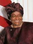 Ellen Johnson Sirleaf, présidente du Liberia