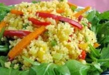 Couscous d’orge à la sauce blanche