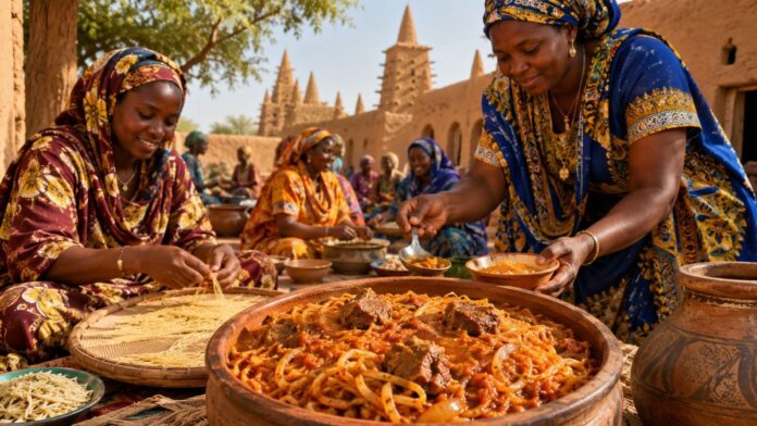 Pâte katta en sauce de viande Pâte katta en sauce de viande
