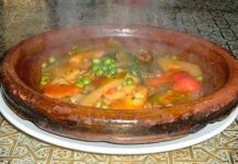 Tajine à la viande et aux légumes Tajine à la viande et aux légumes