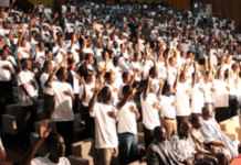 Etudiants dans un amphi