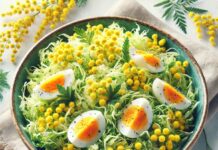 salade choux: Mimosa salade de chou mimosa