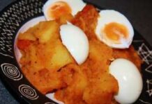 Oeuf et pommes de terre au curry Oeuf et pommes de terre au curry