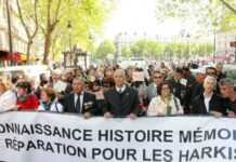 Les Harkis manifestent à Paris pour l’instauration d’une journée de l’abandon