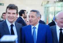 Arnaud Montebourg et Moulay Hafid Elalamy (Mena Economic Forum - Ph : ©Fouâd Harit)