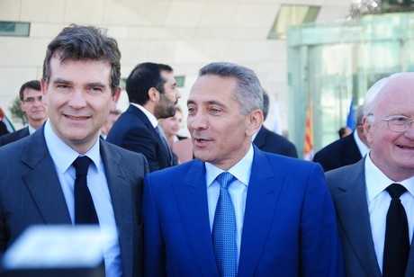 Arnaud Montebourg et Moulay Hafid Elalamy (Mena Economic Forum - Ph : ©Fouâd Harit)