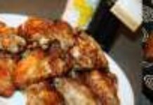 Ailes de poulet, huile d’argan et épices en marinade Ailes de poulet, huile d’argan et épices en marinade