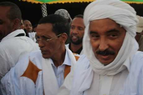Le président mauritanien (à droite) Mohamed Ould Abdel Aziz (©Fouâd Harit/Afrik.com)