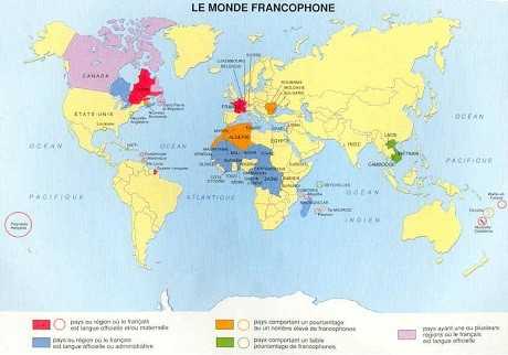 Le monde francophone