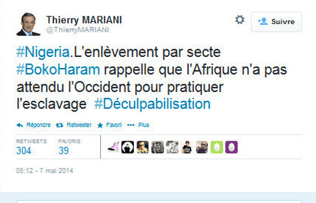 Le tweet de Thierry Mariani