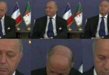 Vidéos – Algérie : Laurent Fabius dort en pleine réunion officielle Vidéos – Algérie : Laurent Fabius dort en pleine réunion officielle